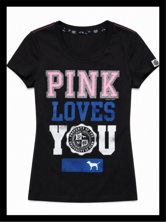 PINK Victoria's Secret Tops - 💕ⓅⒾⓃⓀ ⓋⓈ Vintage "PINK LOVES YOU" Tee💕